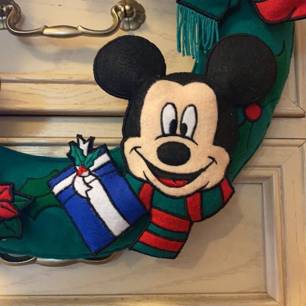 Disney Mickey and Friends Fabric Christmas Wreath - Picture 5 of 10